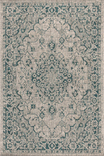 Rozetta Boho Medallion Textured Weave Indoor/outdoor Area Rug